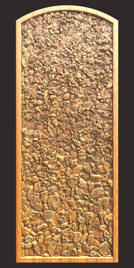 Stone Pattern Door Design For CNC Carving