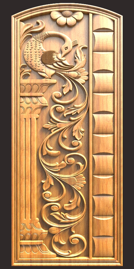 Hamsa Door Design For CNC Carving