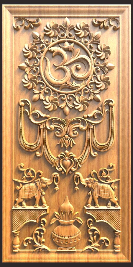 Latest Om Door Design For CNC Carving