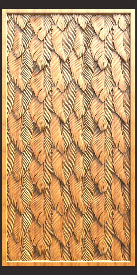 Leaf Door Design For CNC Carving