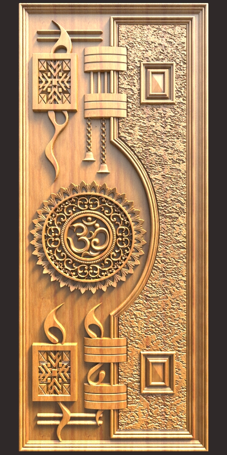Fancy Om Door Design For Main Door