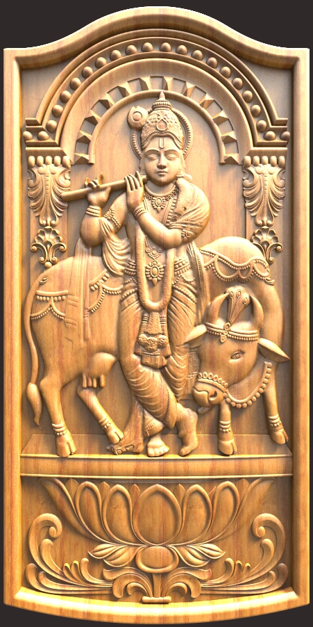 Latest Krishna Door Design