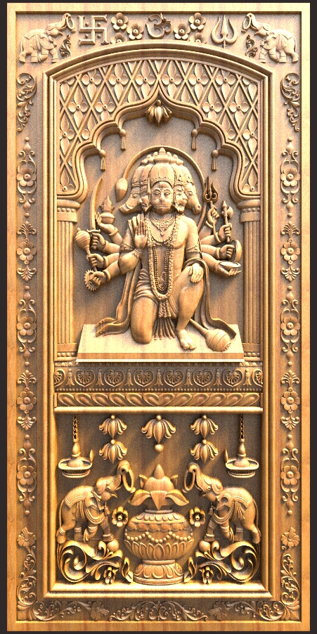 Latest Hanuman Door Design