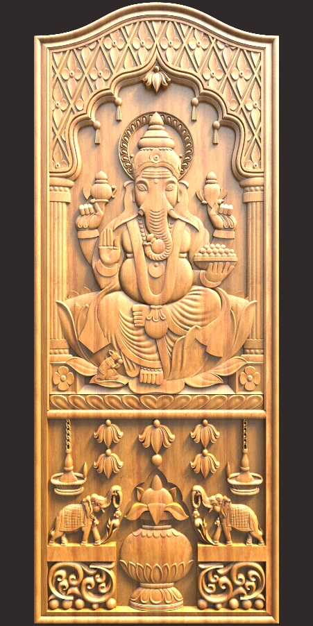 Latest Ganesh Door Design For Main Door